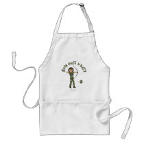 Light Woman Archery in Camouflage Aprons