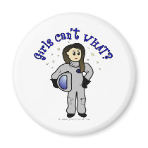 Light Woman Astronaut Fridge Magnet