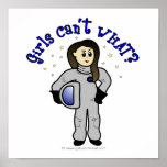 Light Woman Astronaut posters