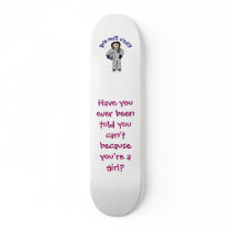 Light Woman Astronaut Custom Skateboard