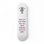 Light Woman Astronaut skateboards