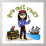 Light Woman Pirate Posters