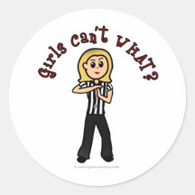 Light Woman Referee Sticker