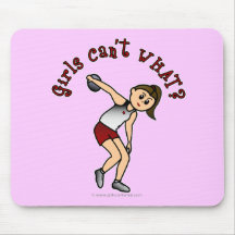 Light Womens Discus Mousepad