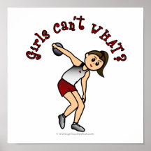 Light Womens Discus Posters