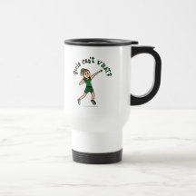 Light Womens Shot Put in Green Uniform Coffee Mug