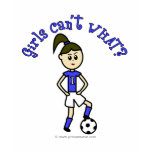 Light Womens Soccer in Blue Uniform t-shirts