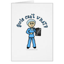 Light X-ray Technologist Girl Greeting Cards