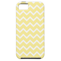 Light Yellow and White Zigzags. iPhone 5 Case