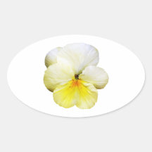 Light Yellow Pansy Sticker