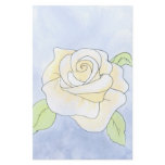 Light Yellow Rose. Watercolor. Custom flyers
