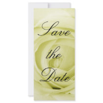 Light Yellow Save the Date Rack Card