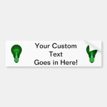lightbulb glowing green power filament.png bumper stickers