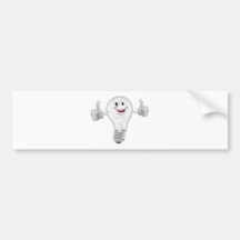 Lightbulb man bumper stickers