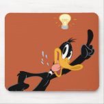 Lightbulb over Daffy Duck's Head mousepads