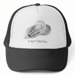 LIGHTBULB: PENCIL ART: CAP: Bright Idea Guy hats