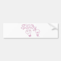 Lightbulb Sandy Bumper Sticker