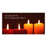 lighted candle photocard