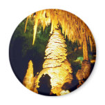 Lighted Interior Of Carlsbad Caverns National Park Refrigerator Magnets
