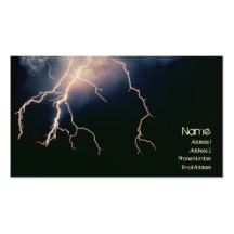 Lightening Profile Card Business Card Templates