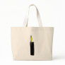 lighter with flame icon canvas bag