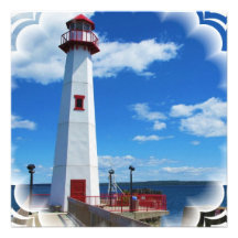 Lighthouse Art Invitations