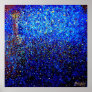 Lighthouse at Night Pointillism Fine Art Print