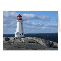 Lighthouse at Peggy's Cove Greeting Card