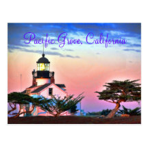 Lighthouse at Twilight Postcard