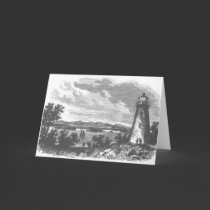 Lighthouse-b&w cards