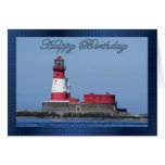Lighthouse Birthday Card, sea view Greeting Card