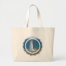 Lighthouse Design Jumbo Tote Bag