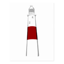 lighthouse grey white red.png postcard