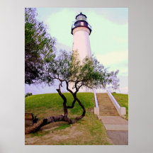 lighthouse in Port Isabel, Tx. Print
