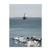 Lighthouse in Winter Postcards