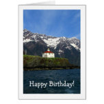 Lighthouse Landscape; Happy Birthday Cards