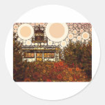 Lighthouse Mosaic Round Sticker