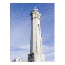 Lighthouse on  Alcatraz Island Postcard