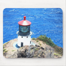 Lighthouse on The Mountain Mouse Pads