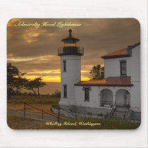 Lighthouse Sunset Mousepads