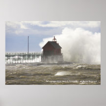 LIGHTHOUSE VS MONSTER WAVE PRINT