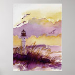 lighthouse watercolor