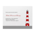Lighthouse Wedding Reception Card invitations
