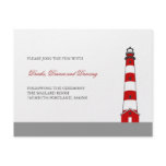 Lighthouse Wedding Reception Card invitations