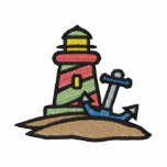 Lighthouse with Anchor embroidered shirts