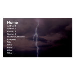 Lightning bolt during thunderstorm business card templates
