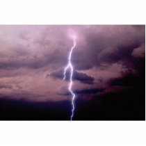 Lightning bolt during thunderstorm photo cutouts