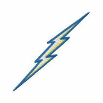 Lightning Bolt Embroidered Polo Shirt