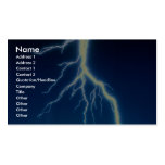 Lightning bolt over blue background business cards