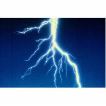 Lightning bolt over blue background photo cut outs